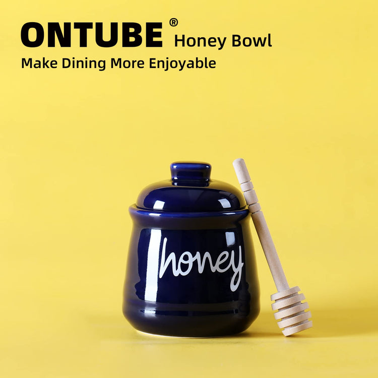 Honey Jar with Dipper and Lid (12 Ounce)