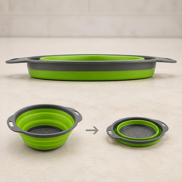 2 Pack Collapsible Colander Set (2 Count)