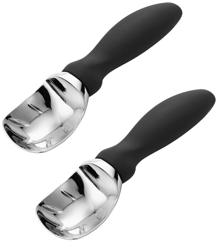 Heavy Duty Metal Ice Cream Scoop for Kitchen (2 Count)