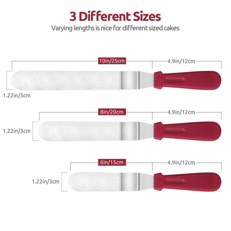 Offset Icing Spatula Set (3 Count)