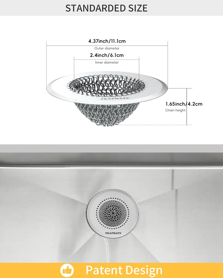 Reversible Kitchen Sink Drain Strainer Basket