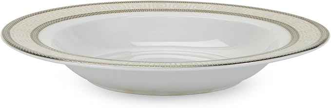 Euro Porcelain 57-pc Banquet Dinnerware Set, Luxury Tableware Dining Service for 8