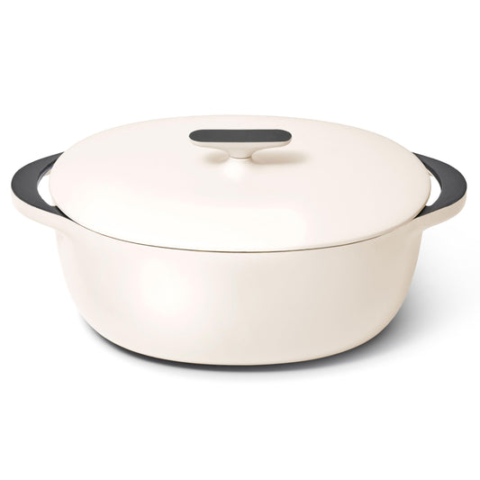 Enameled Cast Iron Oval Dutch Oven