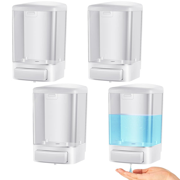 4 Pcs Wall Mounted Soap Dispenser (4 Count)