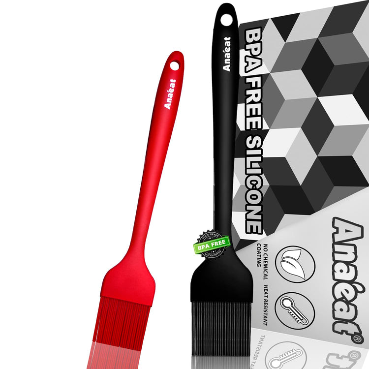 2 Pack Silicone Basting Pastry Brushes