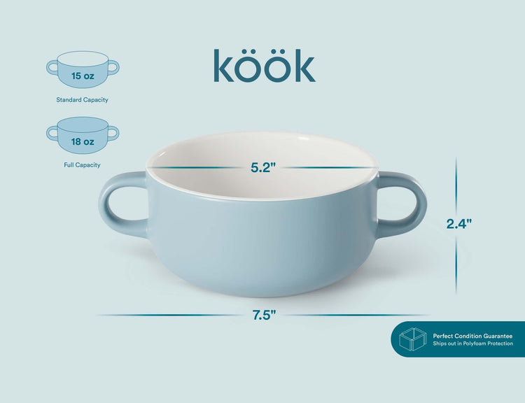 Soup Crocks Ceramic Bowls (4 Count)