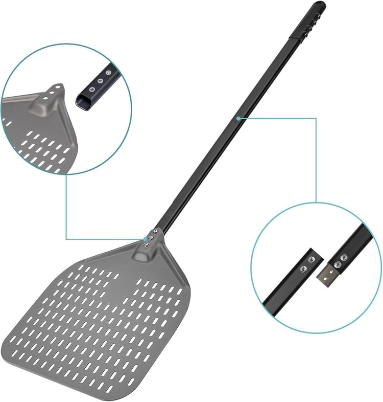 12 x 15 Inch Rectangular Aluminum Pizza Peel