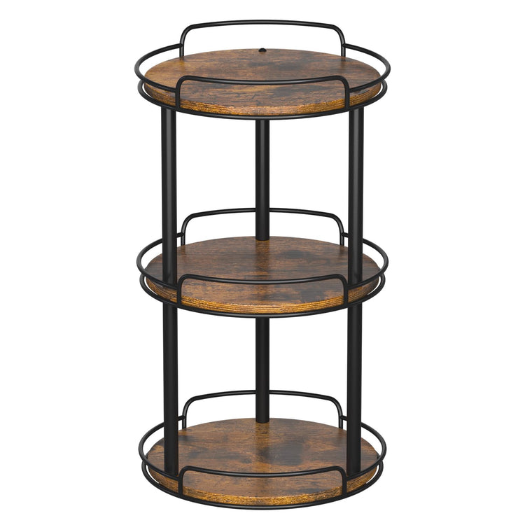10'' Wood Lazy Susan Turntable Organizer for Cabinet