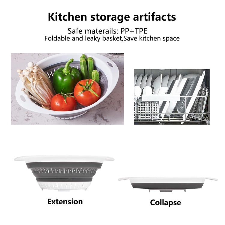Collapsible Colander and Strainer
