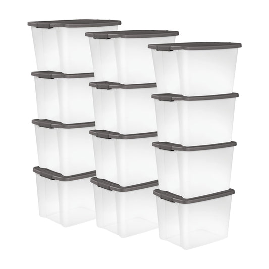 12 Pack 50 Quart ShelfTotes (12 Count)