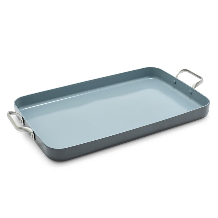 Valencia Pro 18" x 11" Ceramic Nonstick Double Burner Griddle Pan