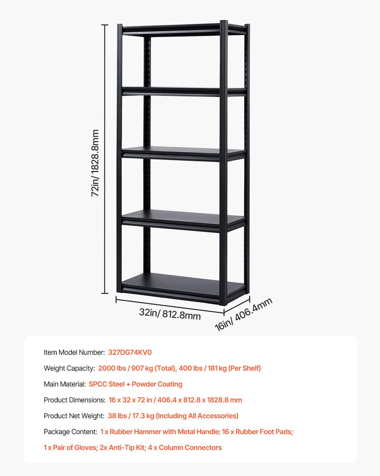 Storage Shelves (5 Count)