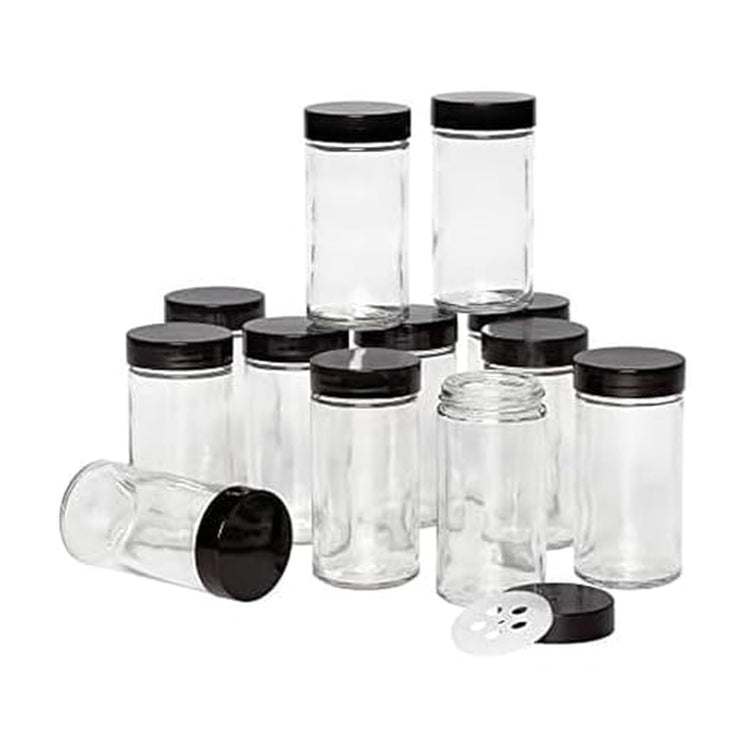 5244227 Empty Jars With Black Cap