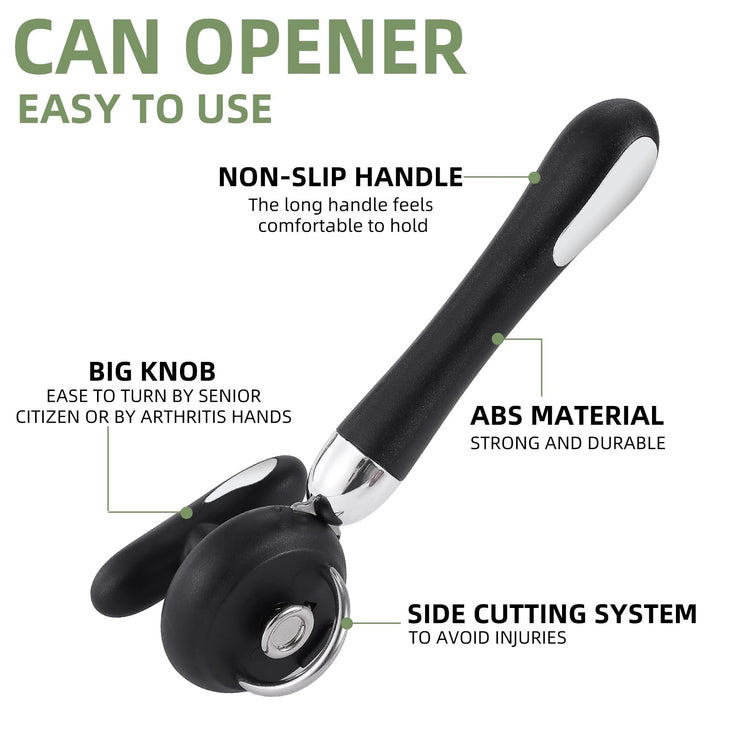Can Opener Manual Tin Opener Stainless Steel Heavy Duty