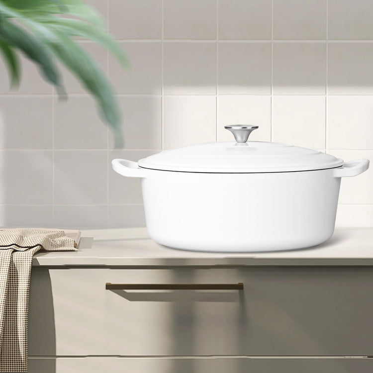 7 Quart Oval Dutch Oven with Lid