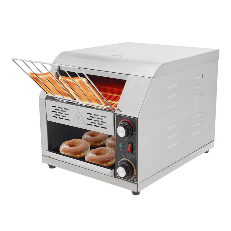 300 Slices H Commercial Electric Conveyor Toaster Stainless Steel Bread Toaster For Bagel Burgers Bun Baked Food