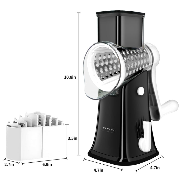 5 in 1 Rotary Cheese Grater Hand Crank