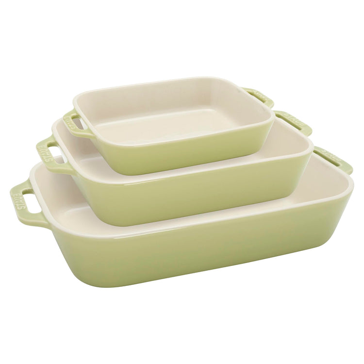 Ceramic 3 pc Rectangular Baking Dish Set (3 Count)
