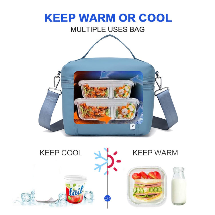 NOL 8L Insulated Lunch Bags for Women Cooler Bag Lightweight Nylon Waterproof Lunch Box For Work