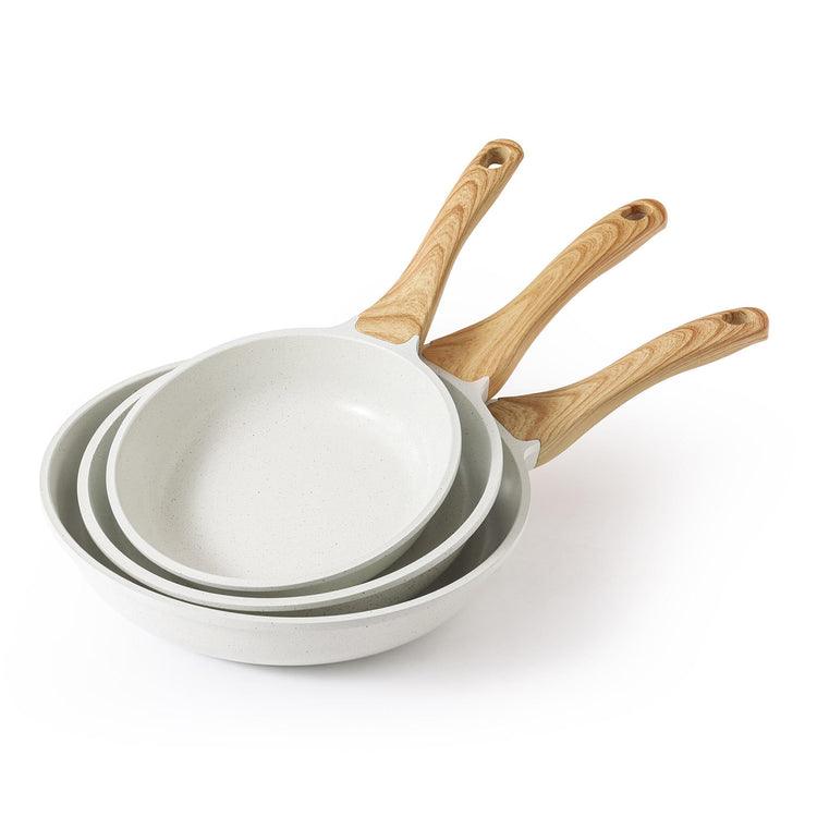 Ceramic Nonstick Frying Pan Skillets (3 Count)