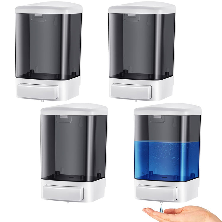 4 Pcs Wall Mounted Soap Dispenser (4 Count)