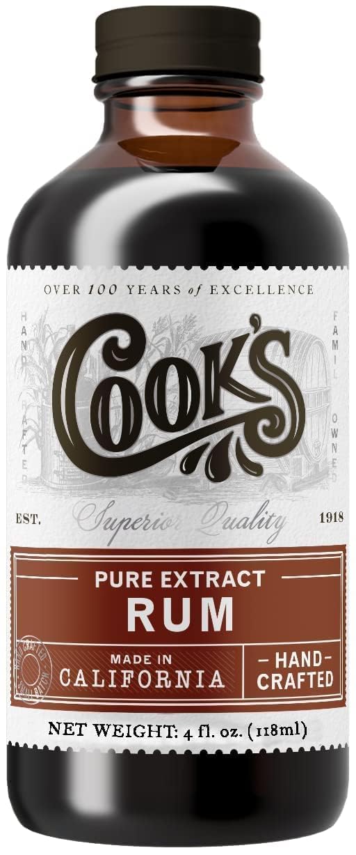 Pure Rum Extract for Baking (4 Fl Oz)