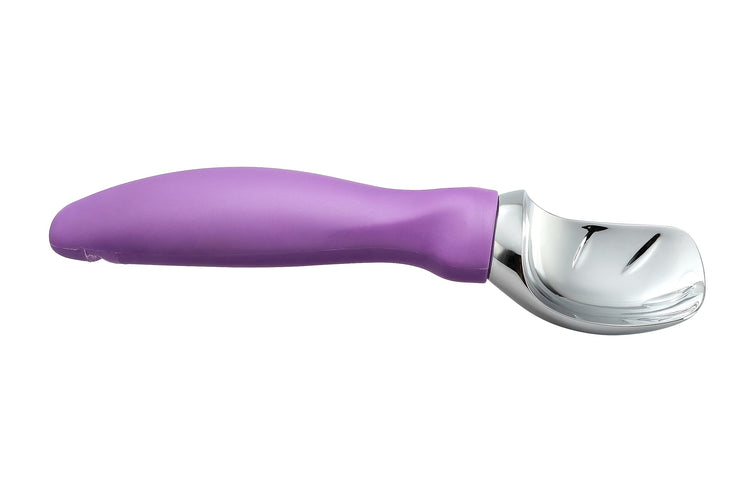 Heavy Duty Metal Ice Cream Scoop with Soft Grip Handle