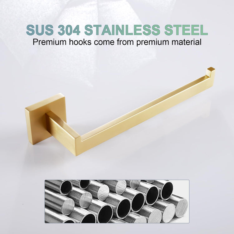 Towel Bar Gold Hand Towel Holder for Bathroom Kitchen Hardware Stainless Steel Wall Mounted