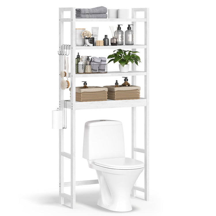 4 Tier Over The Toilet Storage