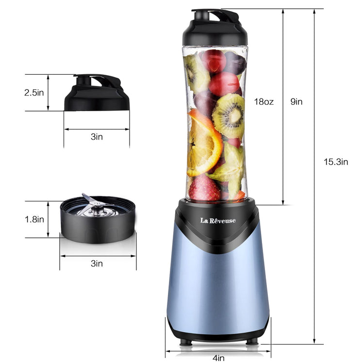 Smoothies Blender Personal Size 300 Watts with 18 oz BPA