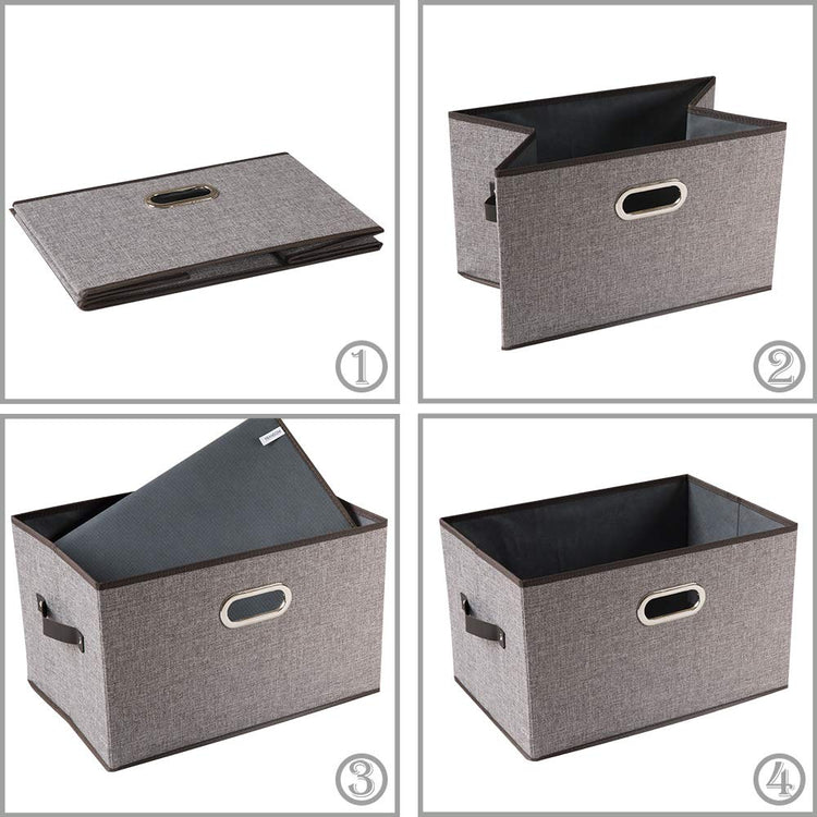 Larger Collapsible Storage Bins for Closet [5 (5 Count)