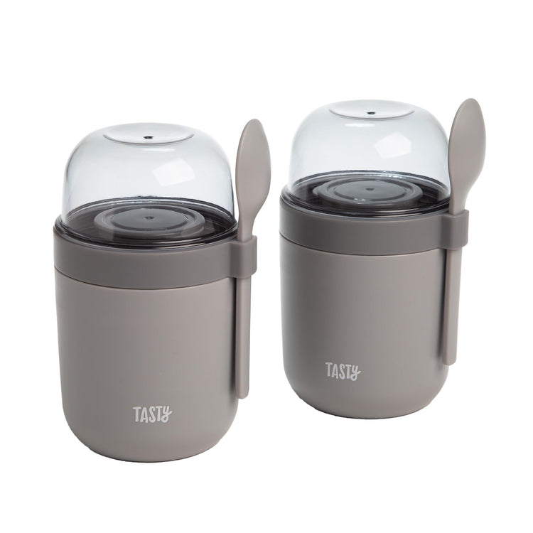 Travel Snack Cups with Spoons (2 Count)