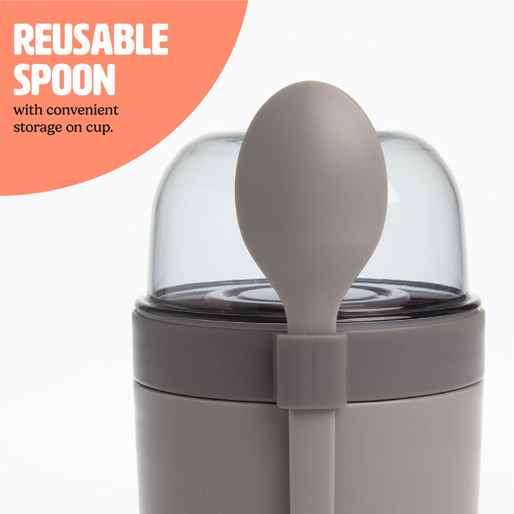 Travel Snack Cups with Spoons (2 Count)