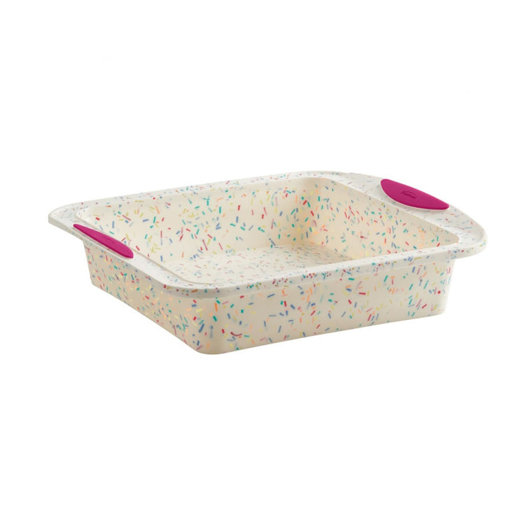 8x8in Confetti Silicone Cake Pan