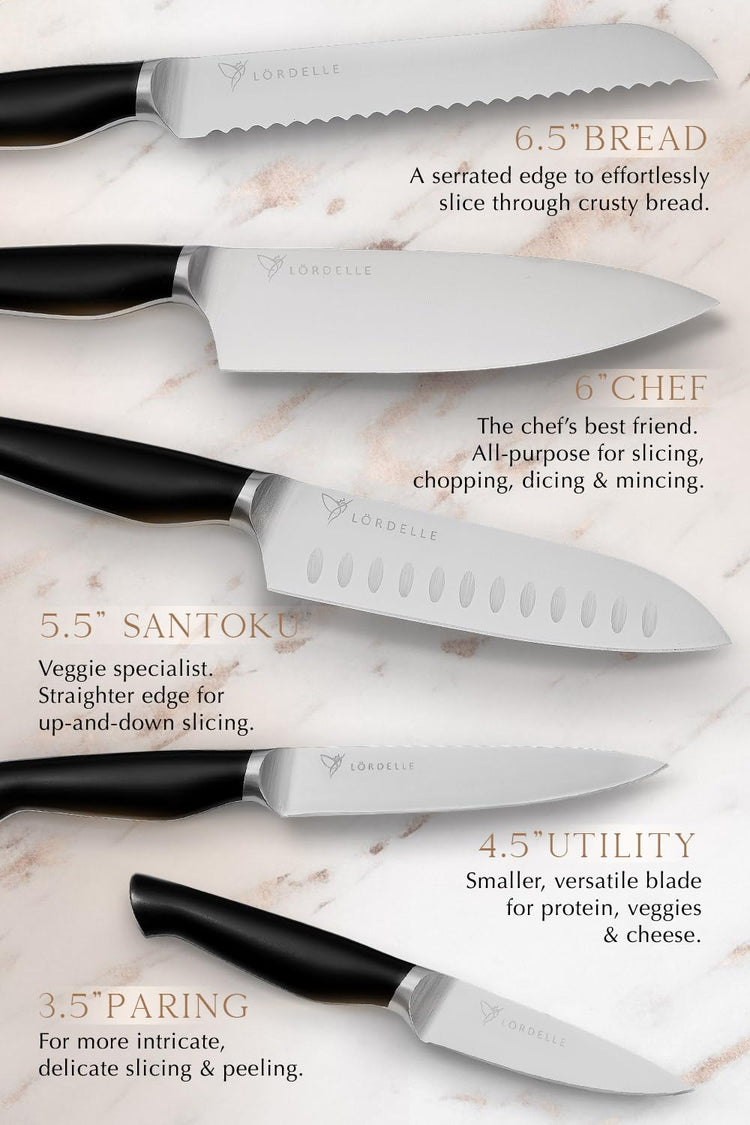 LORDELLE Knife Block Set