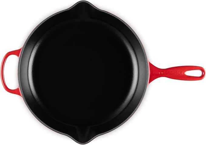 Le Creuset Enameled Cast Iron Signature Iron Handle Skillet, 11.75", Cerise