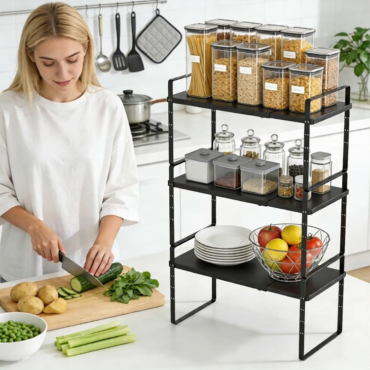 Expandable Cabinet Shelf Organizer (2 Count)