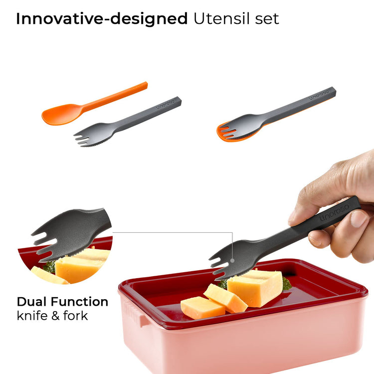 Stackable 2 Tier Adult Bento Box