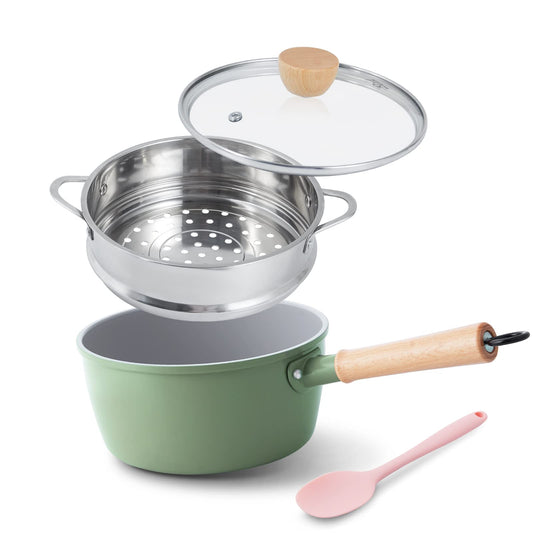 Ceramic Nonstick Sauce Pan with Lid
