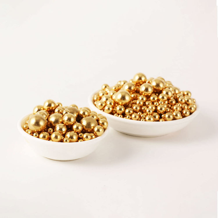 Gold Pearl Sugar sprinkles (4.58 Ounce)
