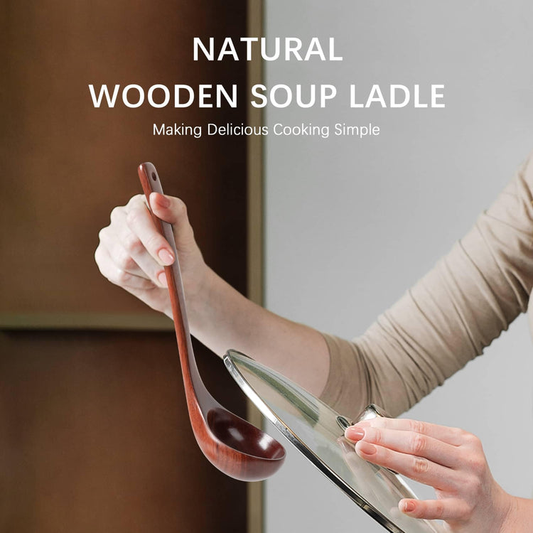 Wooden Soup Ladle for Cooking