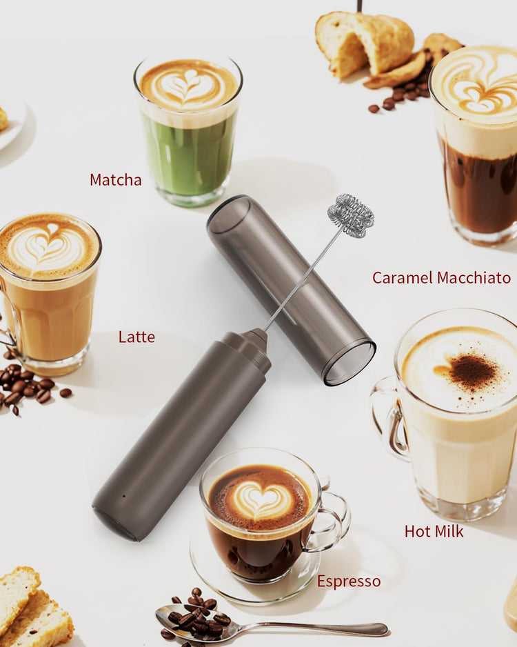 Portable Rechargeable Milk Frother Handheld