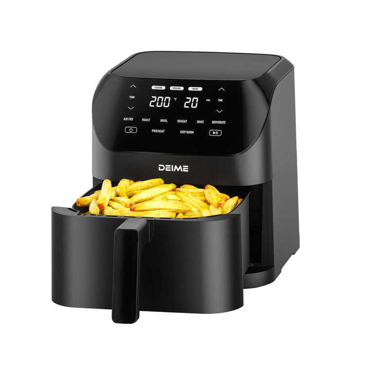 Air Fryer 6.2 QT Large Capacity Oilless Hot Air Fryers Oven 1500W Healthy Cooker with 8 Presets