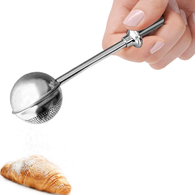 Powdered Sugar Shaker Duster Flour Dispenser Shaker with 18