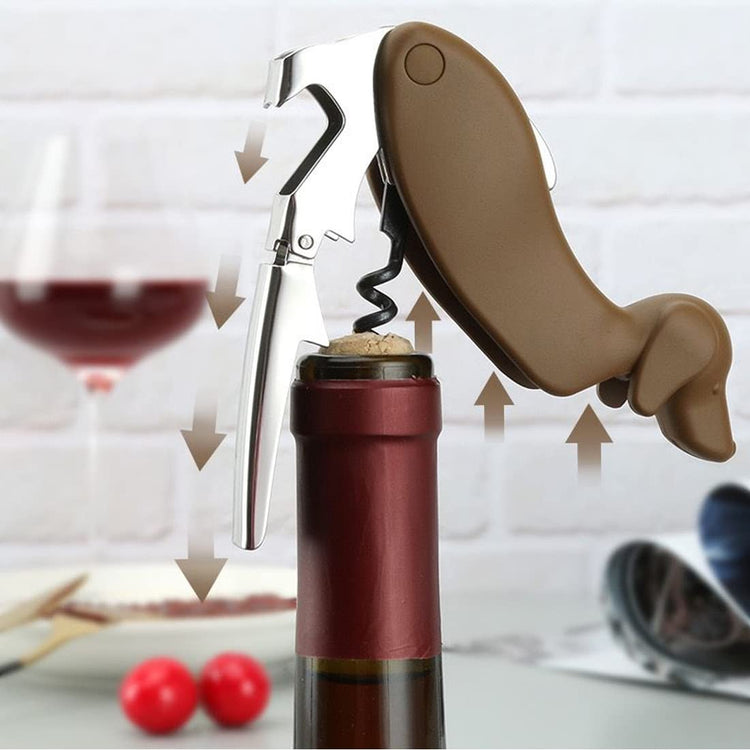 Buddy the Bordeaux Collie Black Dog Corkscrew