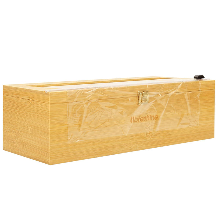 Bamboo 18 Inch Commercial Plastic Wrap Dispenser with Cutter