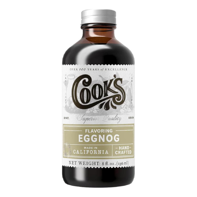 Cook's, Eggnog Flavoring ,for Making Eggnog, Baking, Ice Cream, Custard, Cheesecake, and Cookies, 8 oz - Nestoria