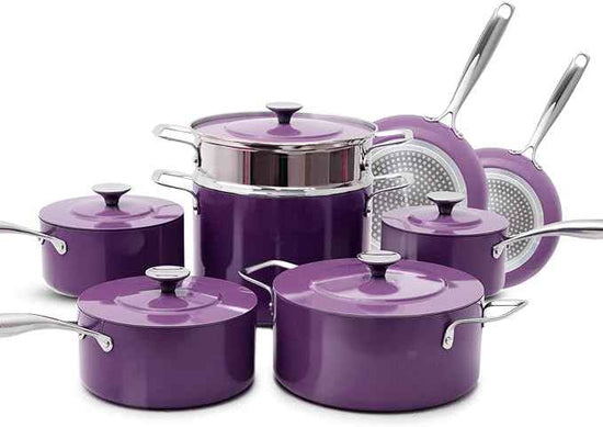 Nuwave Lux 13-Piece Premium Cookware Collection, Next-Generation G11 Duralon Blue Ceramic Nonstick, Ultra Durable, PFAS-Free, Lightweight & Works on All Cooktops