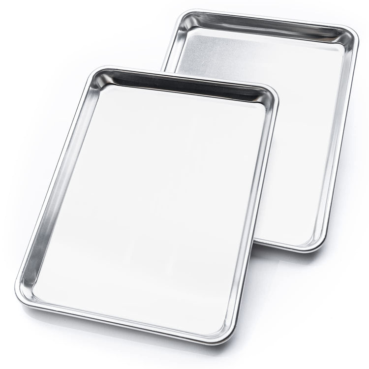 Half Sheet Baking Pan Aluminum Nonstick Oven Safe Set of 2 (2 Count)