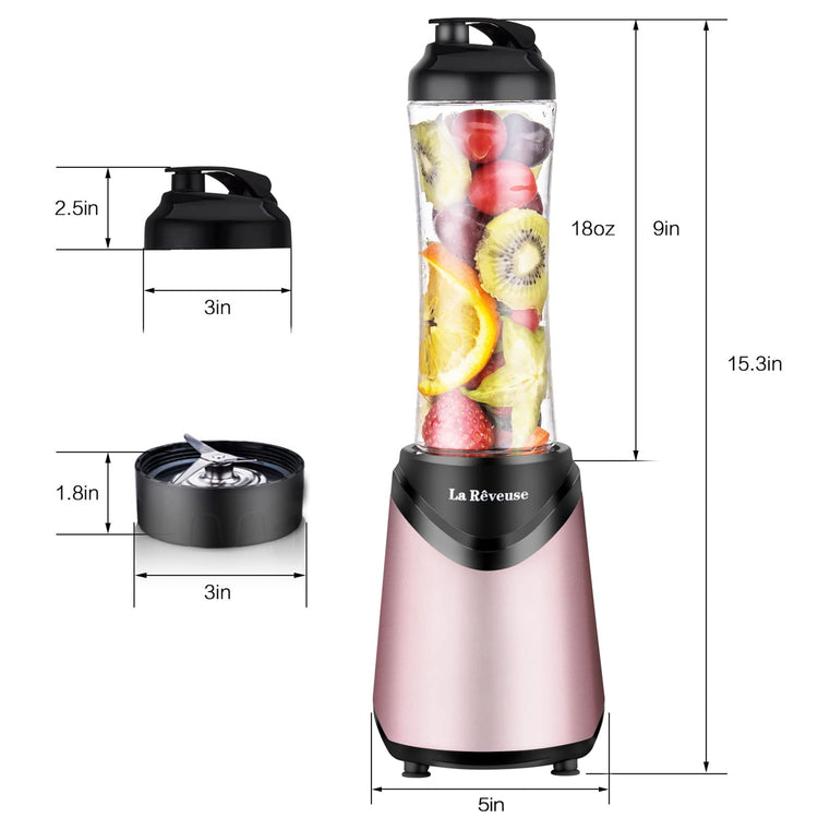 Smoothies Blender Personal Size 300 Watts with 18 oz BPA